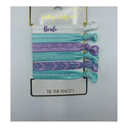 Will You Help Me Tie The Knot Hair Ties, 6 count