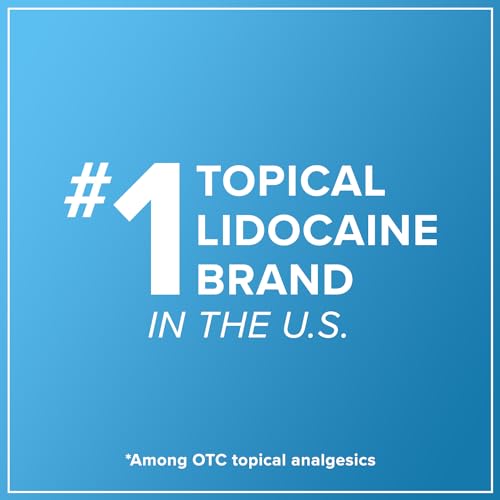 Aspercreme Lidocaine Dry Spray Soothes Aggravated Nerves, Numbing Topical Pain Relief Spray with Max-Strength 4% Lidocaine Sprays at Any Angle, 4 Oz.