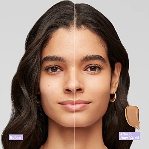 Revlon Illuminance Skin-Caring Liquid Foundation, Hyaluronic Acid, Hydrating and Nourishing Formula with Medium Coverage, 417 Warm Caramel, 1 fl oz