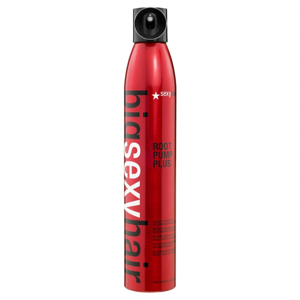SexyHair Big Root Pump Plus Volumizing Spray Mousse, 10 Oz | Volume with High Hold | Up to 72 Hour Humidity Resistance