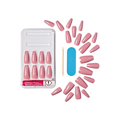KISS Gel Fantasy Valentine’s Day Sculpted Nails, ‘Flower Bouquet’, 28 Count
