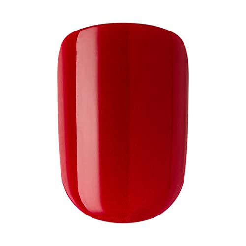Impress Color Press-On Manicure Limited Edition Valentine Nails, ‘Stuck Together’, 30 Count, Red, Short, 3.0 Ounce