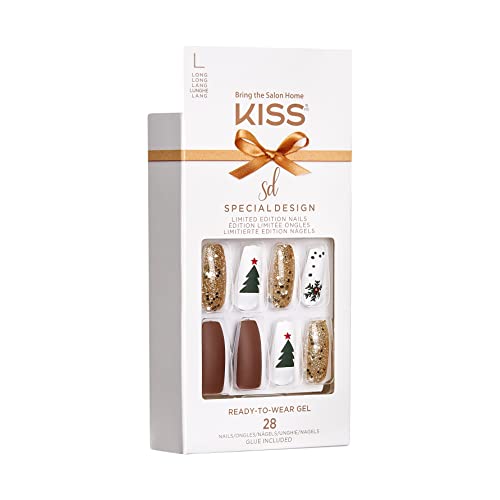 KISS Limited Edition Special Design Ready-To-Wear Gel Press-On Nails - North Pole (North Pole)