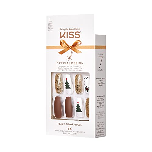 KISS Limited Edition Special Design Ready-To-Wear Gel Press-On Nails - North Pole (North Pole)