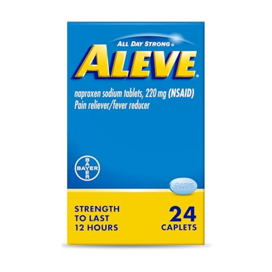 Aleve Pain Relief Naproxen Sodium Caplets ‐ 24 Count