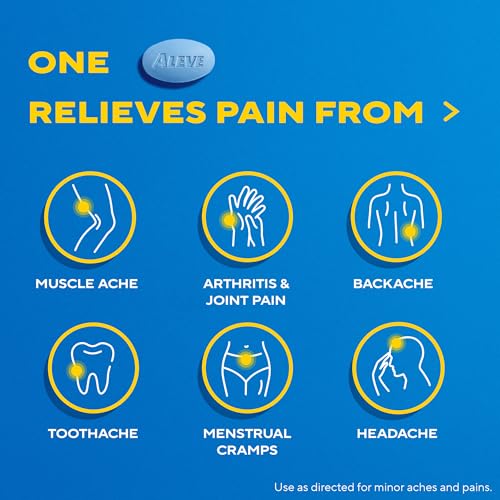 Aleve Pain Relief Naproxen Sodium Caplets ‐ 24 Count