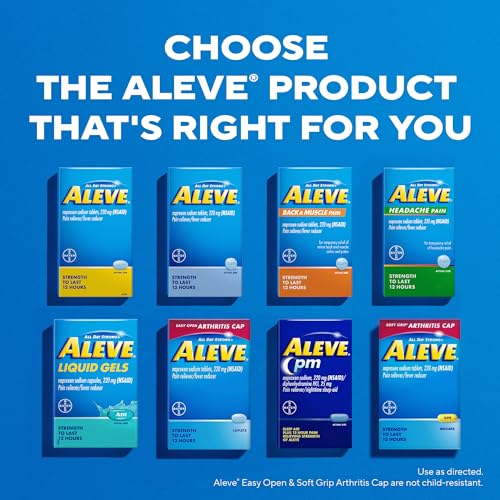 Aleve Pain Relief Naproxen Sodium Caplets ‐ 24 Count