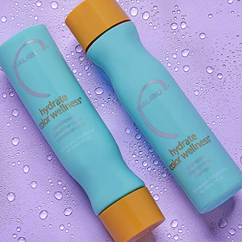 Malibu C Hydrate Color Wellness Shampoo - Shampoo for Color Treated Hair and Fights Fade - Sulfate Free + Gentle Cleansing Hair Care (9 oz)