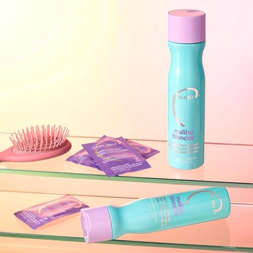 Malibu C Blondes Enhancing Conditioner (9 oz) - Hair Hydrating Conditioner for Natural + Processed Blondes - Protects Hair from Discoloration & Damage