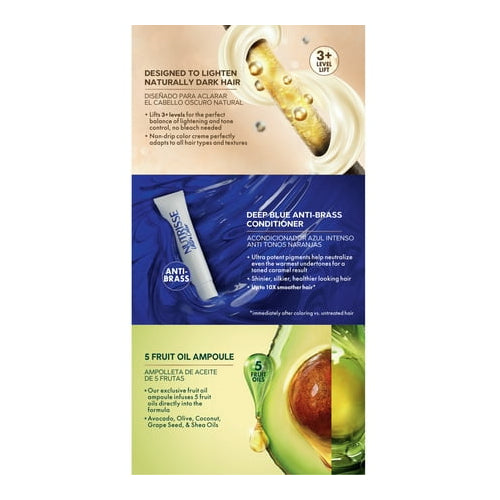 Garnier Nutrisse Ultra Color Nourishing Bold Permanent Hair Color Creme, LC3 Blonde, 1 Kit