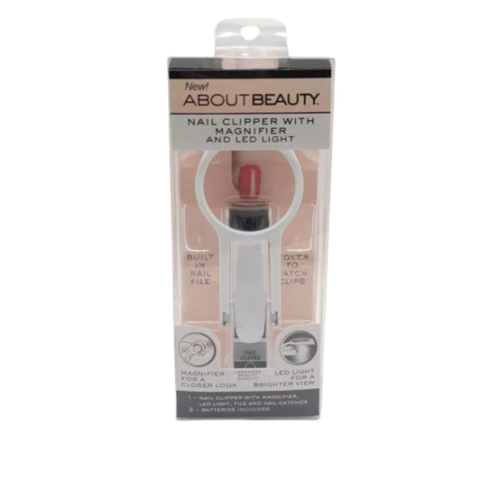 About Beauty Made in Japan Nail Clipper with 3X Magnifier LED Light Japanese
