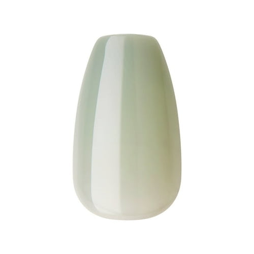 KISS USA imPRESS Premium Medium Coffin Press-on Nails, Glossy Green, 30 Pieces