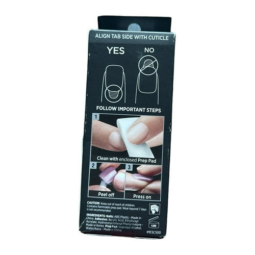 KISS imPRESS No Glue Needed Press On Nails, Premium, Magic Shop, Pink, Short Squoval, 30 Count