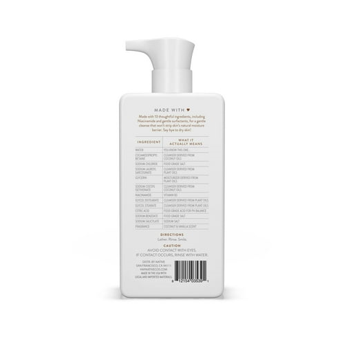 Native Moisturizing Facial Cleanser, Coconut & Vanilla, Sulfate Free, for All Skin Types, 12 fl oz