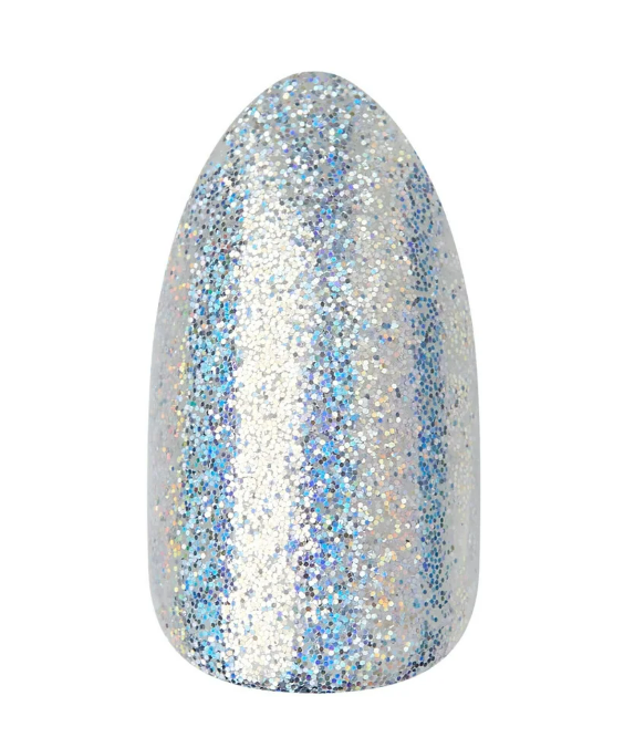 imPRESS Holiday Press-On Nails, Greatest Gift, Gray, Medium Length, Almond Shape, 30 Ct.