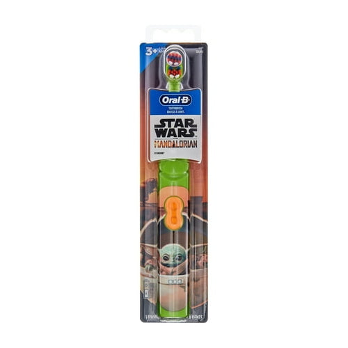 Oral-B Kid's Battery Toothbrush Featuring Lucas Film's Mandalorian, for Children 3+