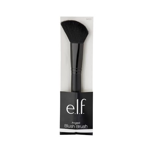 e.l.f. Angled Blush Brush, Face Makeup Brush For A Sculpted Look, Great For Cream, Liquid Or Powder Blush, Bronzers & more, Vegan & Cruelty-Free
