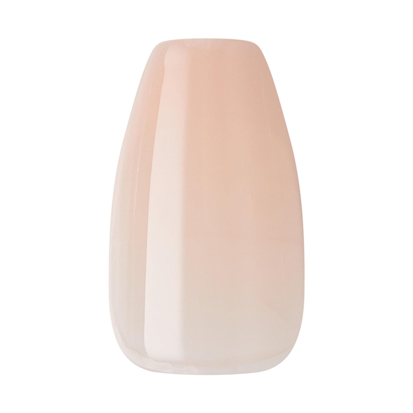 KISS imPRESS No Glue Mani 30 Pcs Press On Nails, Light Neutral, Heart Design Nail, Medium Size, Coffin Shape, Simple Peel & Press Easy Apply, Hassel-Free Removal, Essential Tools Included