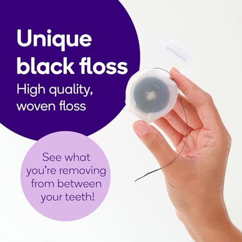 BURST Expanding Dental Floss (Mint Eucalyptus/80 Yards) | Stain Absorbing & Woven with Xylitol Coating to Fight Cavities | Vegan | Paraben Free