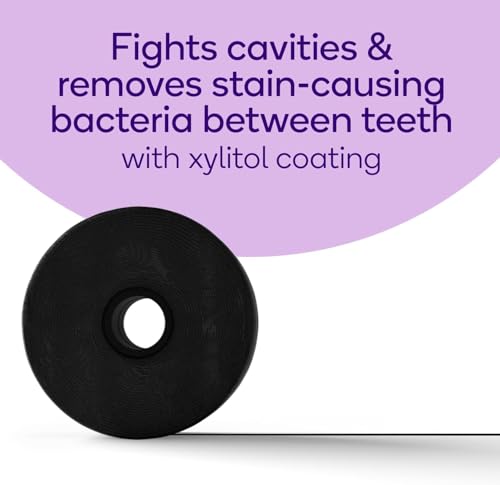 BURST Expanding Dental Floss (Mint Eucalyptus/80 Yards) | Stain Absorbing & Woven with Xylitol Coating to Fight Cavities | Vegan | Paraben Free