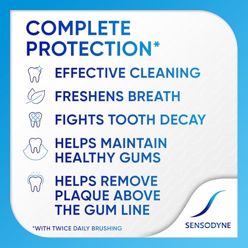 Sensodyne Complete Protection Sensitive Toothpaste For Gingivitis, Sensitive Teeth Treatment, Extra Fresh - 3.4 Ounces