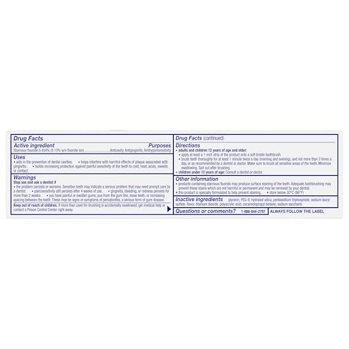 Sensodyne Complete Protection Sensitive Toothpaste For Gingivitis, Sensitive Teeth Treatment, Extra Fresh - 3.4 Ounces