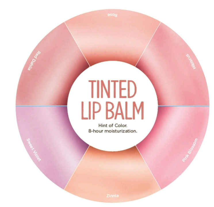 Burts Bees 100% Natural Tinted Lip Balm, Pink Blossom with Shea Butter & Botanical Waxes 1 Tube