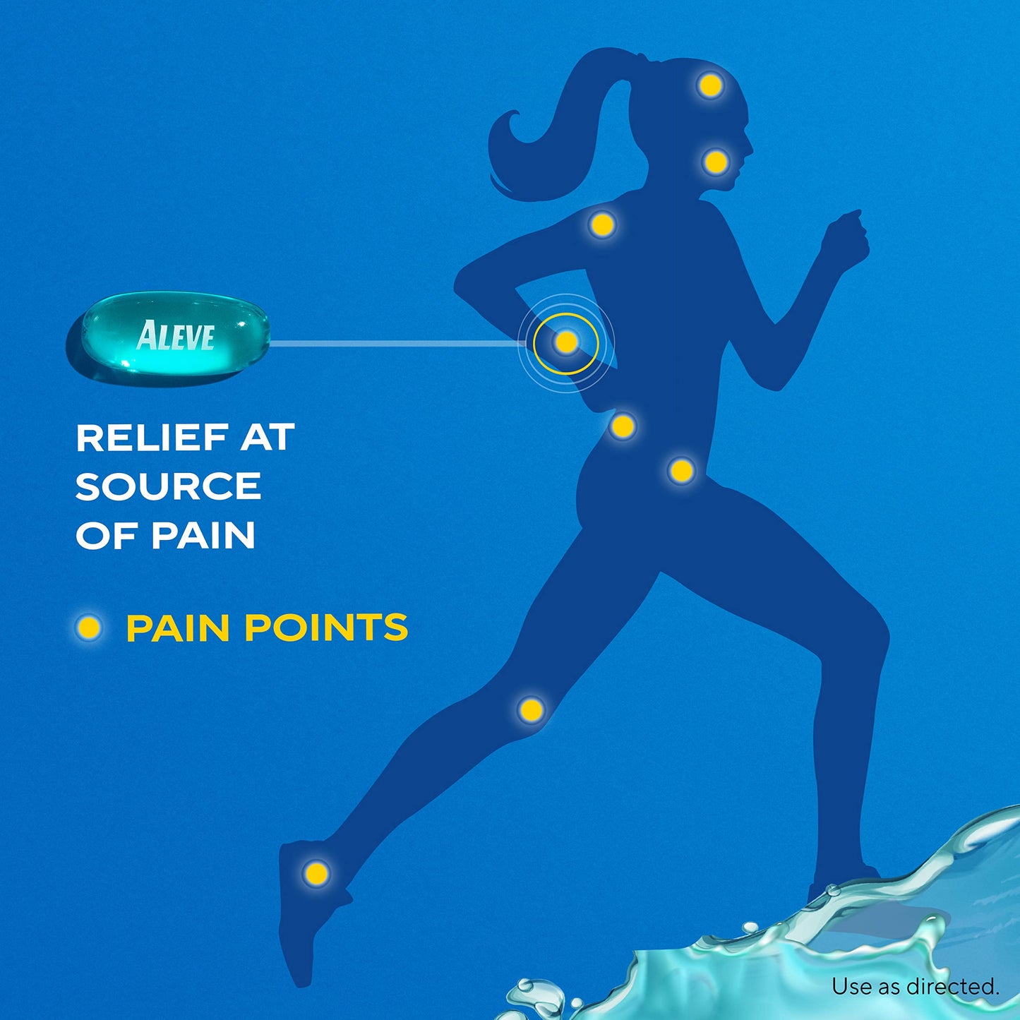 Aleve Pain Reliever & Fever Reducer Liquid Gels, Naproxen Sodium, Pain Relief, 80 Count