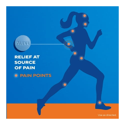 Aleve Back & Muscle Pain Reliever Naproxen Sodium Tablets, 90 Count