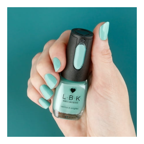 L.B.K Love by Kemeny Nail Lacquer, Aqua Marine Green LBK82, 0.45 fl oz