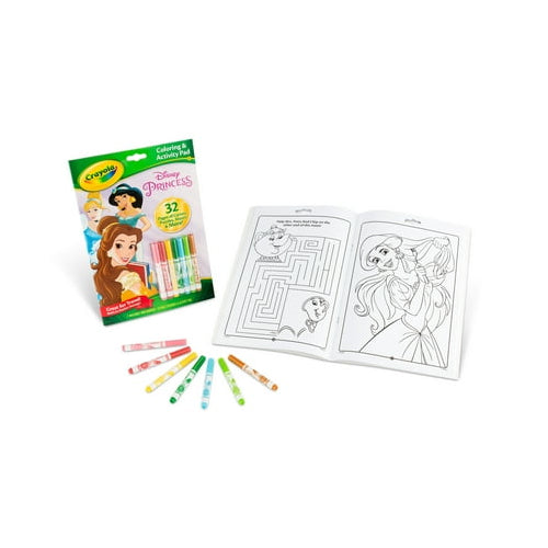 Crayola Disney Princess Coloring and Activity Book, 32 pages