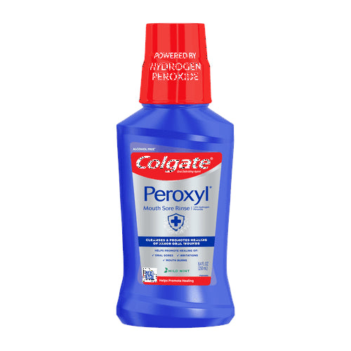 Colgate Peroxyl Mouth Sore Rinse, Mild Mint, 8.45 fl. oz. (9 Count)
