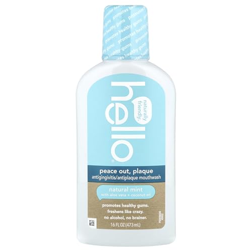 Hello, Mouthwash, Antigingivitis, Natural Mint, 16 fl oz - 2 Pack