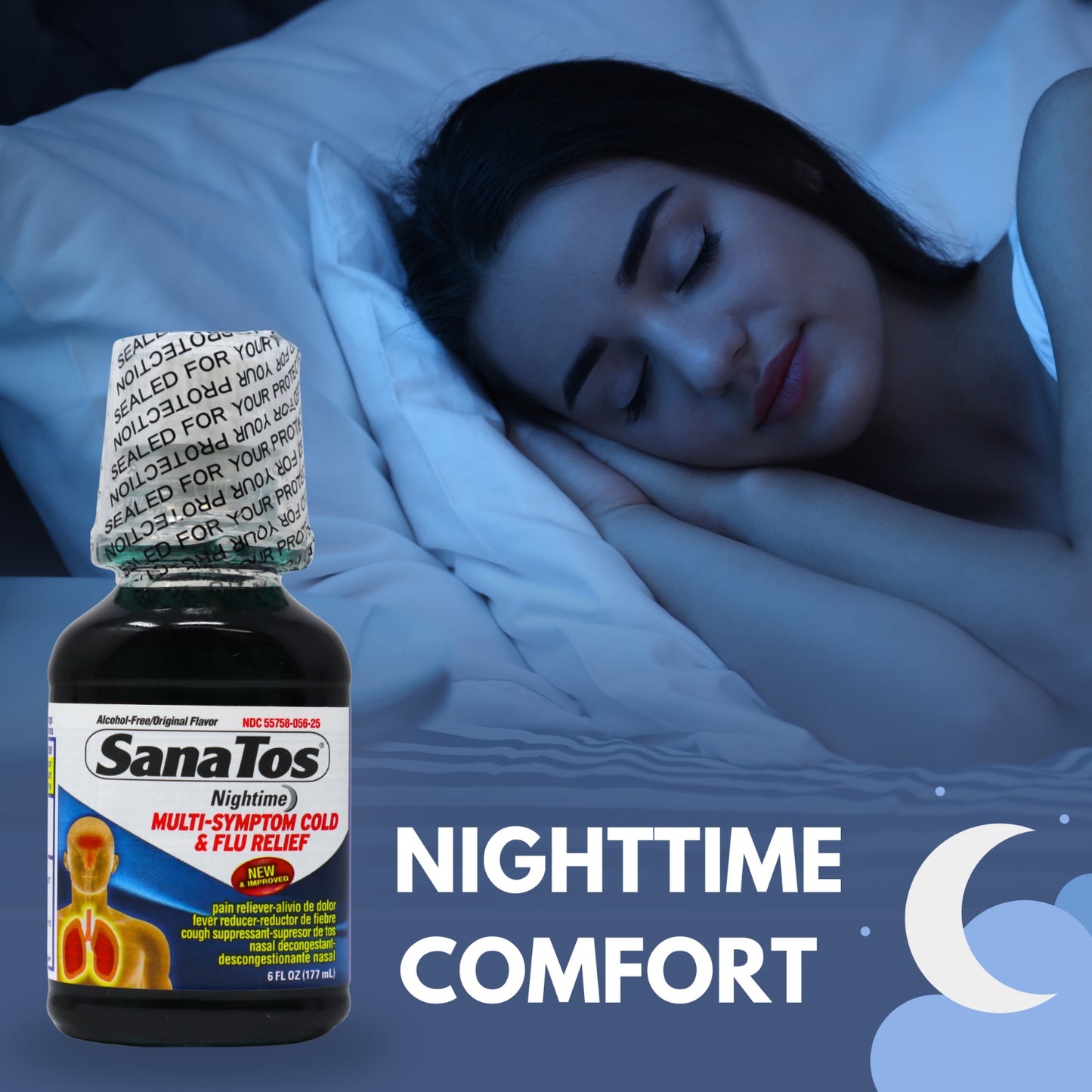 Sanatos Nigth Syrup 6 oz - Antigripal Nocturno (Pack of 1)