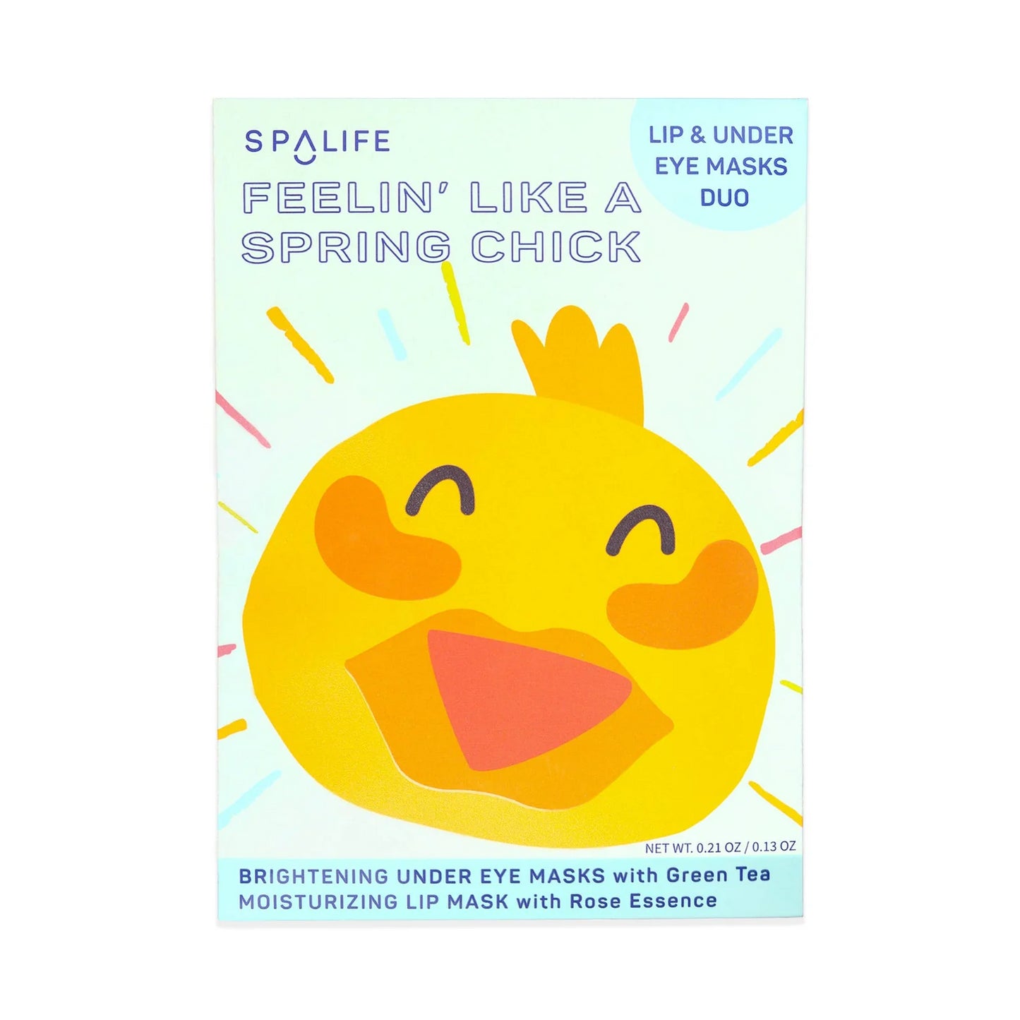 SpaLife Lip & Under Eye Mask Feelin Like A Spring Chick Green Tea Rose Essence