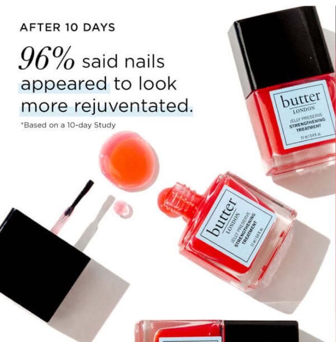 Butter London - Jelly Preserve Strengthening Treatment Mini, Strawberry Rhubarb, 0.2 fl oz