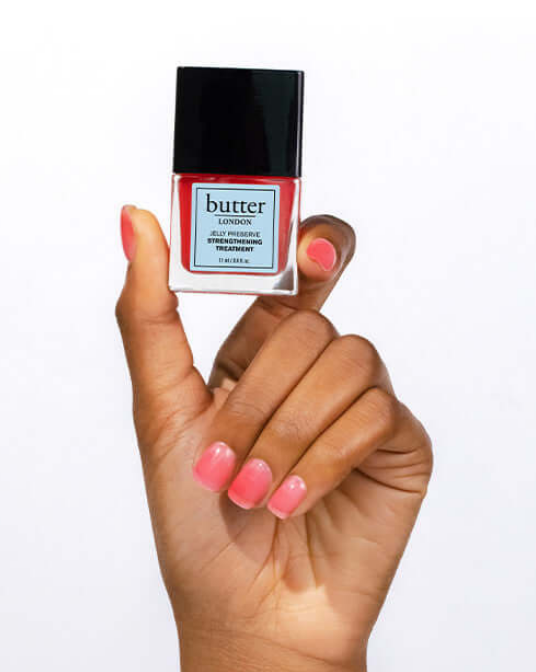 Butter London - Jelly Preserve Strengthening Treatment Mini, Strawberry Rhubarb, 0.2 fl oz