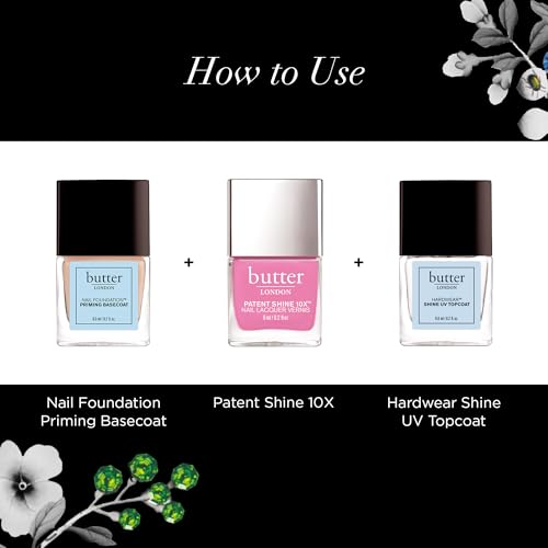 butter LONDON Patent Shine 10X Nail Lacquer Polish, Sweets - Gel-Like Finish & Chip-Resistant Nail Lacquer Helps Protects & Strengthens Nails - Vegan & Cruelty-Free