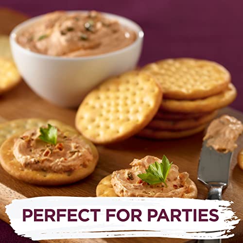 Toasteds Crackers, Party Snacks, Lunch Snacks, Classic Buttercrisp, 8oz Box (1 Box)