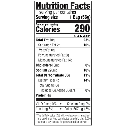 Kettle Brand Potato Chips, Sea Salt Kettle Chips, Snack Bag, 2 Oz (Pack of 2)