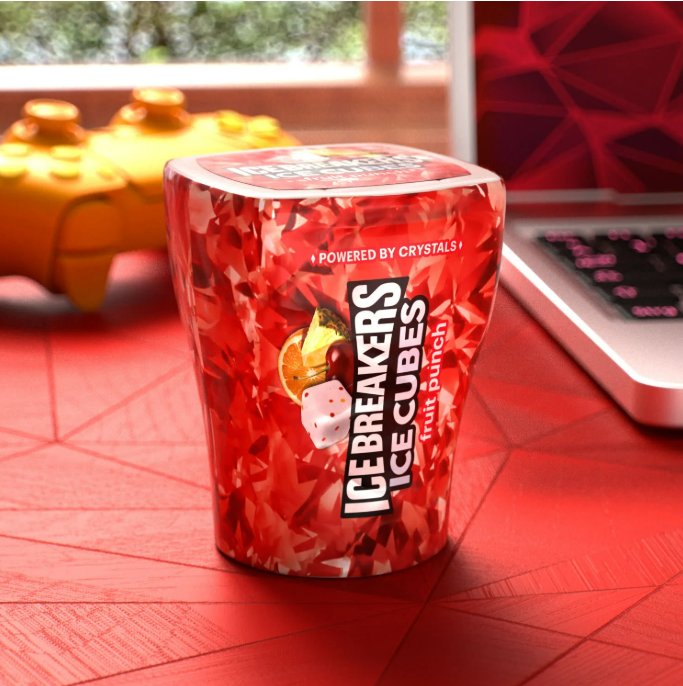 ALL NEW FLAVOR! Fruit Punch Ice Breakers Ice Cubes, 40 Pieces, 1 Per Order