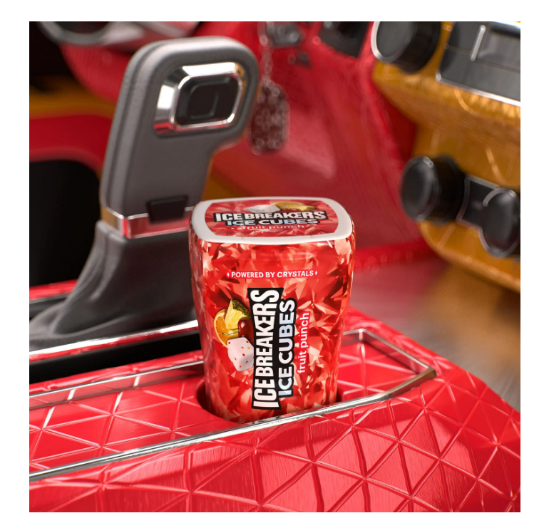 ALL NEW FLAVOR! Fruit Punch Ice Breakers Ice Cubes, 40 Pieces, 1 Per Order