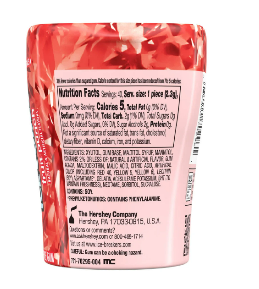 ALL NEW FLAVOR! Fruit Punch Ice Breakers Ice Cubes, 40 Pieces, 1 Per Order