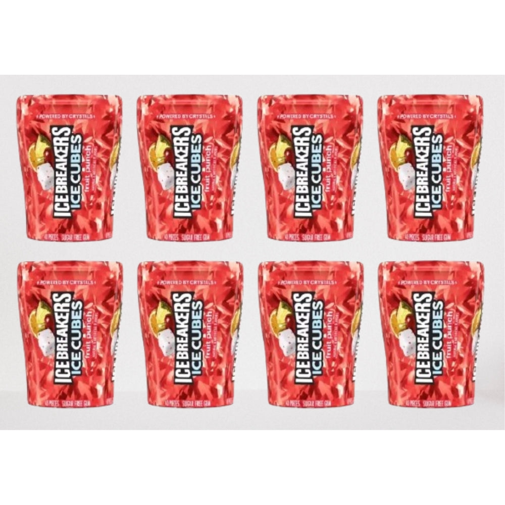 ALL NEW FLAVOR! Fruit Punch Ice Breakers Ice Cubes, 40 Pieces, 1 Per Order