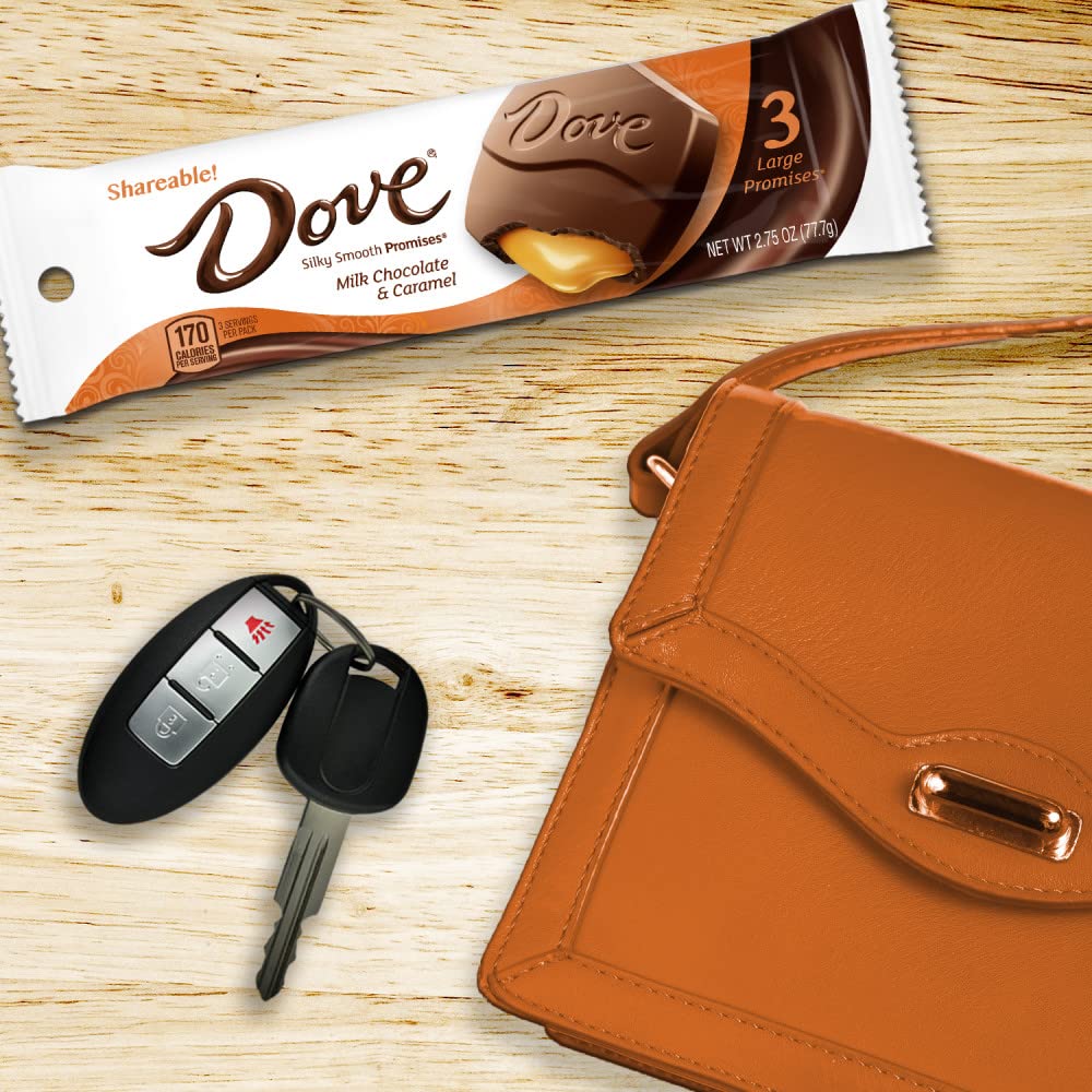 DOVE Large PROMISES Milk Chocolate Caramel Candy, 2.75 oz Each, 3 Pack