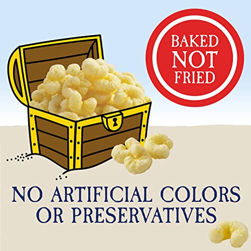 Pirate's Booty Aged White Cheddar Cheese Puffs, Gluten-Free, Kids Snacks, 1oz (12ct)