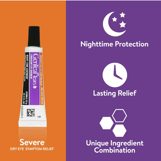Genteal Tears Night-Time Ointment 3.5g Clear 0.12 Fl Oz