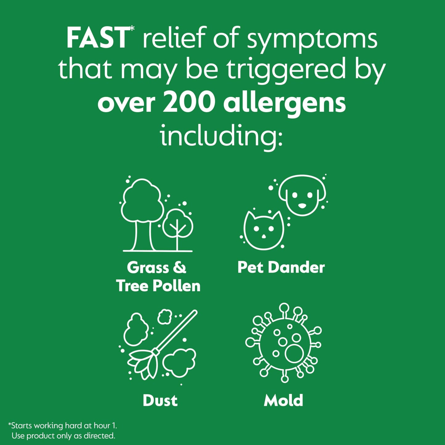 Zyrtec 24 Hour Allergy Relief Tablets, Allergy Medicine with 10 mg Cetirizine HCl per Antihistamine Tablet for Allergies, On-The-Go Relief, Individual Travel Pouches, 5 ct, (5 x 1 ct)