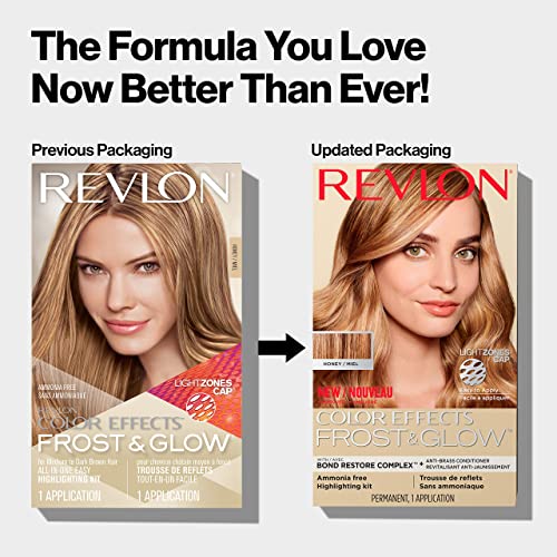 Revlon Color Effects Highlighting Kit, Permanent Hair Dye, For Balayage, Frosting, & Ombre Styling, Ammonia & Paraben Free, 30 Honey, 8 Oz (Pack of 1)
