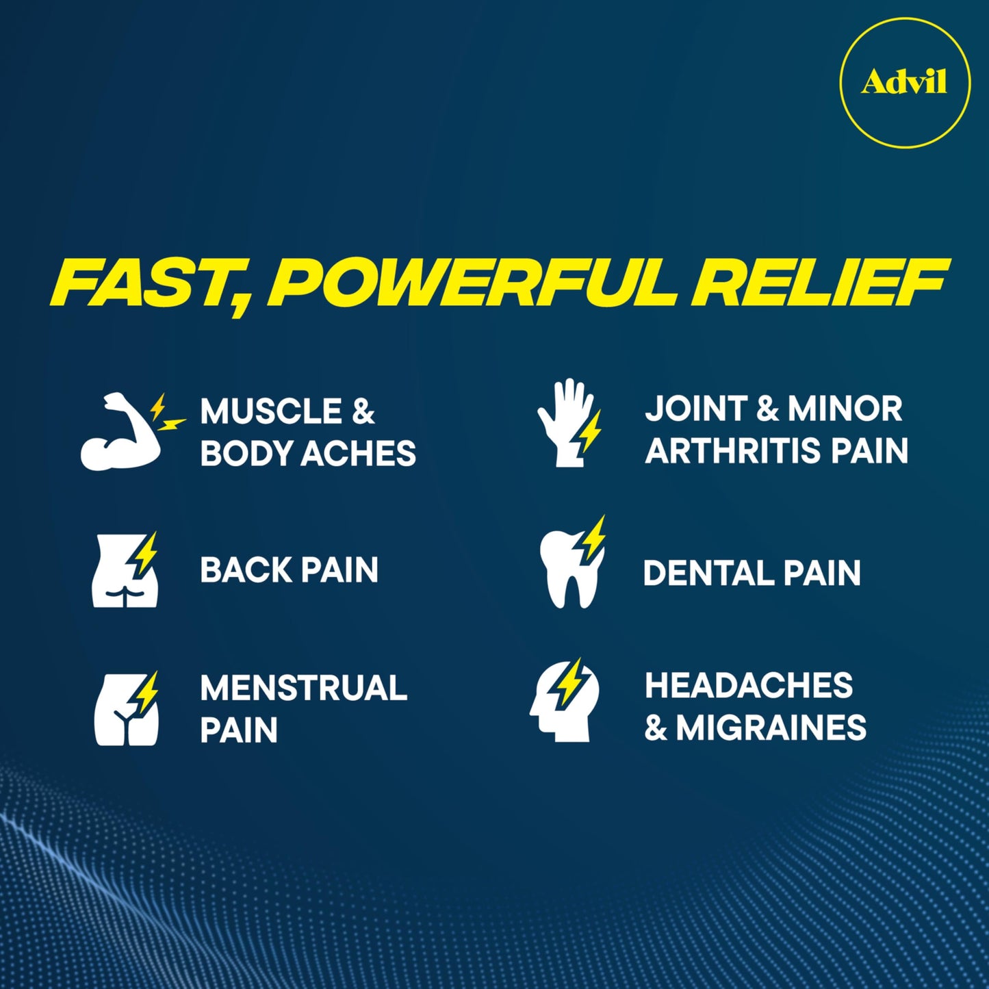 Advil Dual Action With Acetaminophen And Ibuprofen (2 Dose Equivalent) For 8 Hour Pain Relief. 3 Travel Size, 8 Caples each